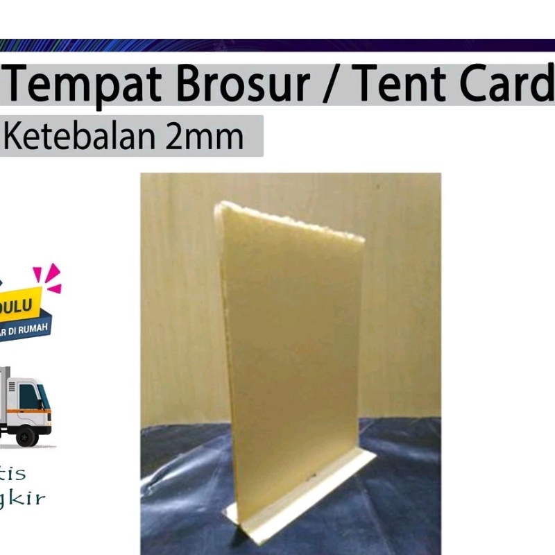 

Akrilik tempat Brosur / Acrylyc Tent Card A6