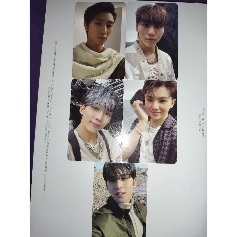 photocard pc seventeen svt face the sun fts pioneer ep 5