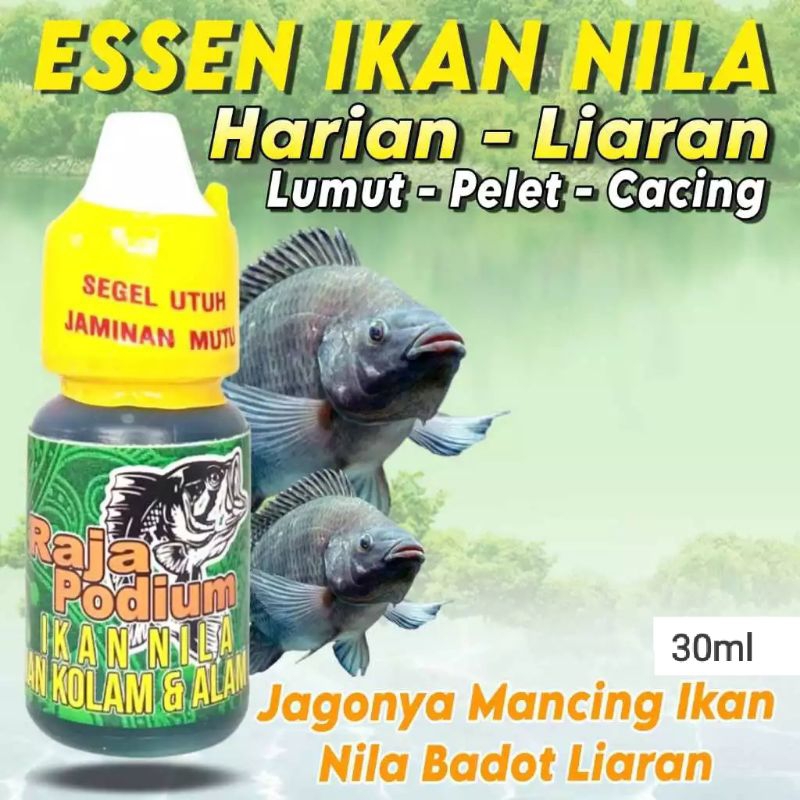 Essen Raja Podium 30ml Spesialis Ikan Nila Kolam ataupun Ikan Liar.