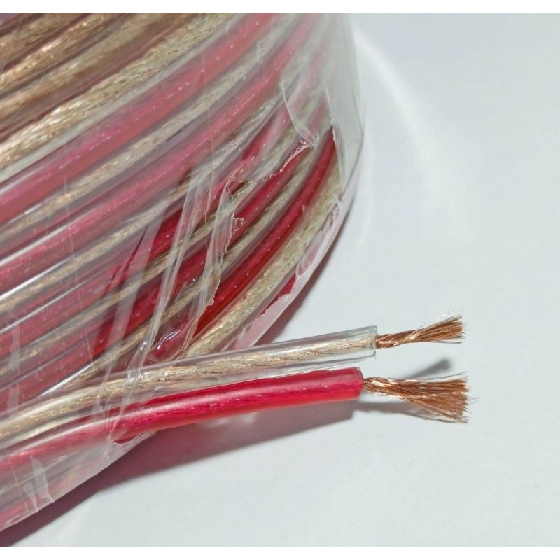 1 Meter Kabel Serabut Transparan 2x30 / kabel serabut tembaga /Kabel tRansparant