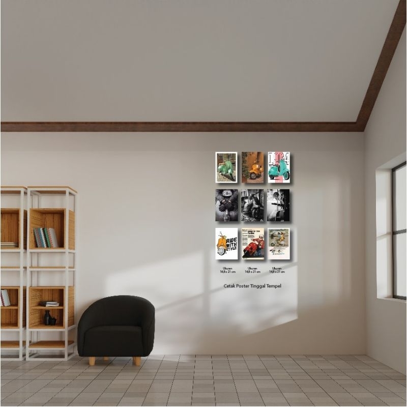 Cetak foto Poster A5 Media MDF