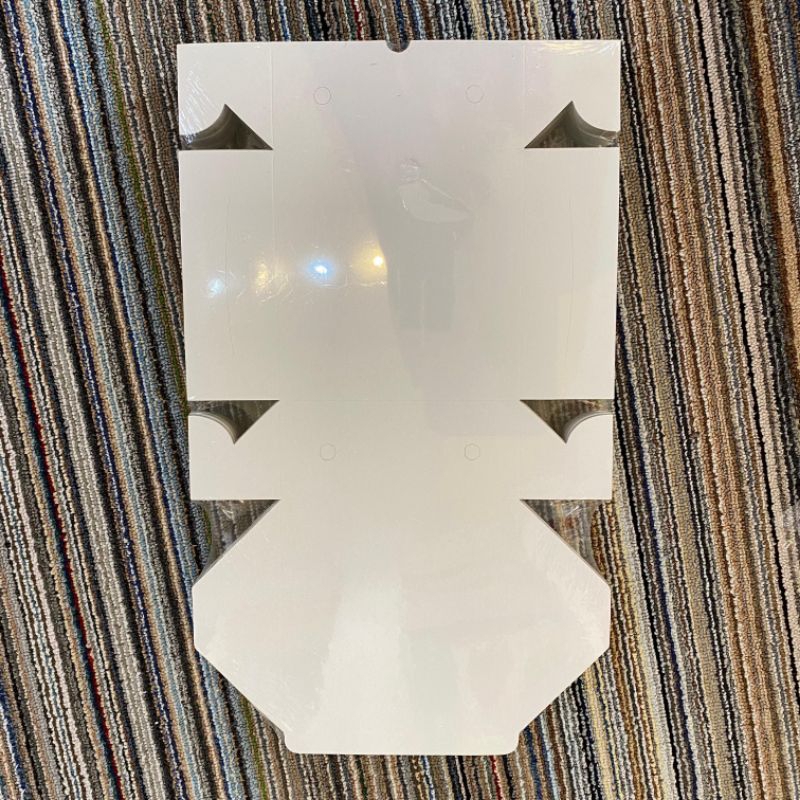 KOTAK KUE/KOTAK NASI/LUNCH BOX 18 x 18 CM Putih Polos