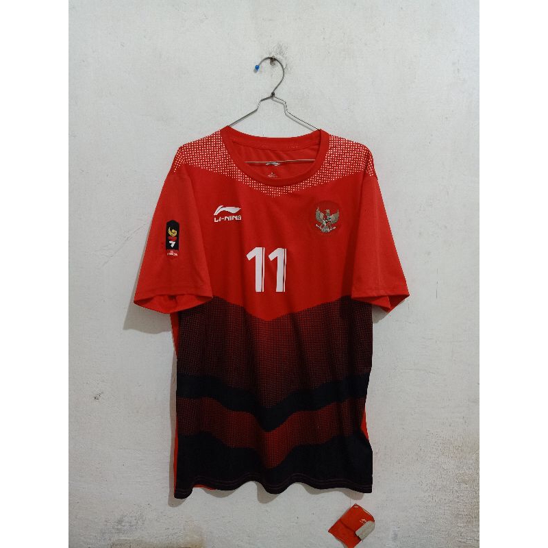Jersey Timnas Indonesia Home Asian Games 2018 Original Player Issue PI Lining