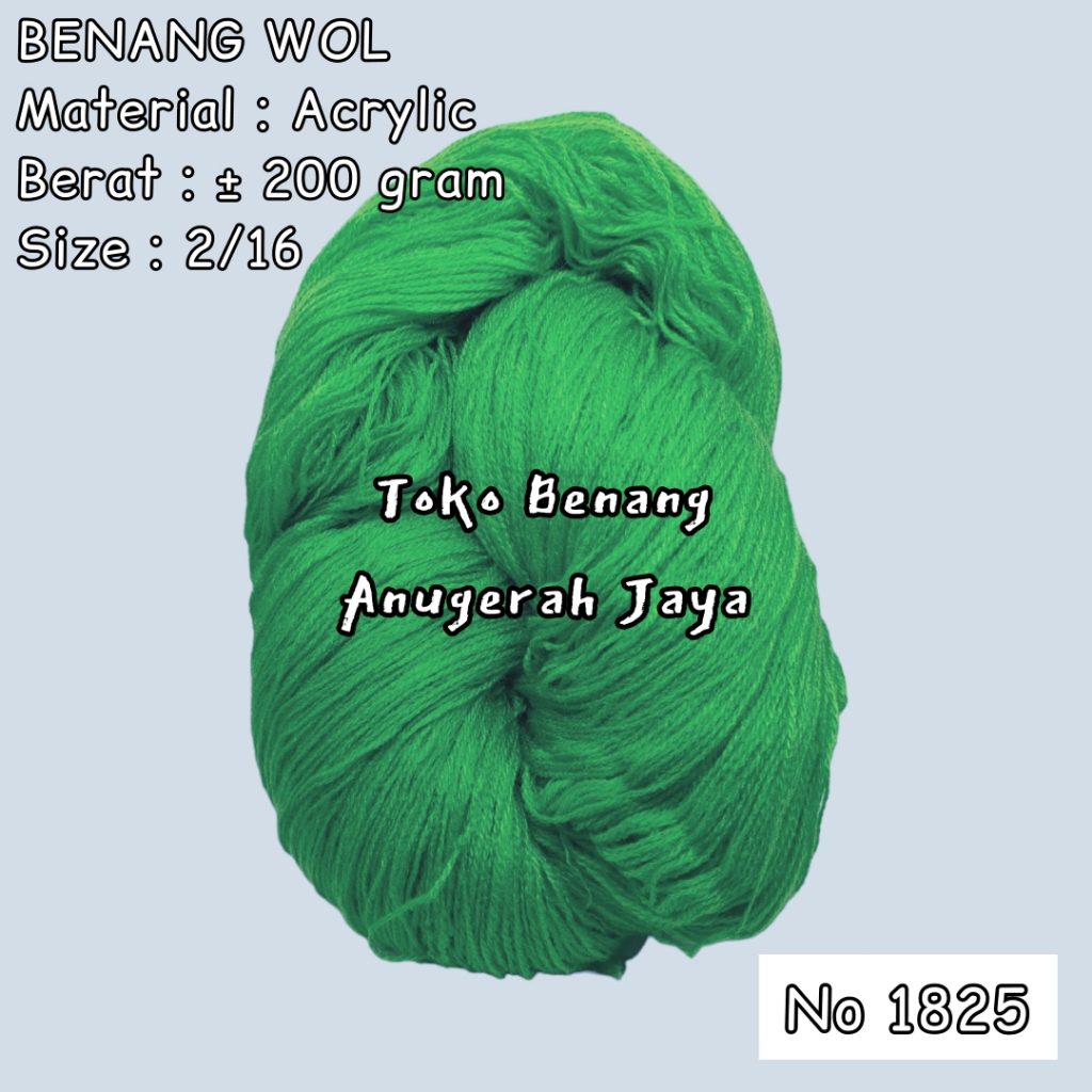 Benang Wol Kiloan dan 200 Gram No 1825