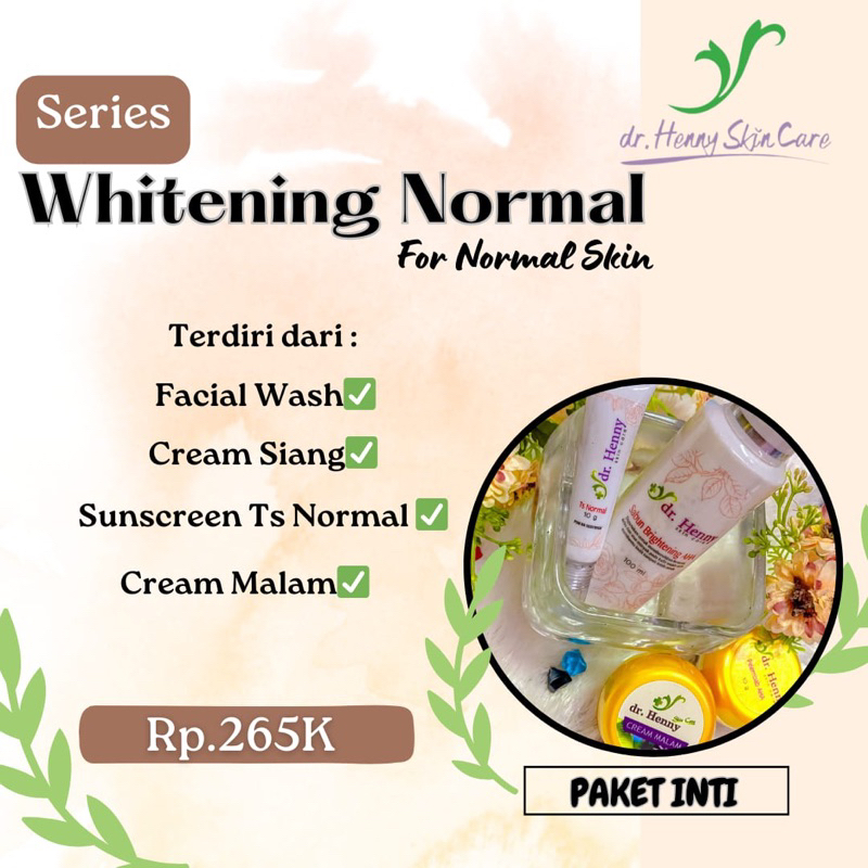 Skincare Paket Whitening Normal dr.Henny