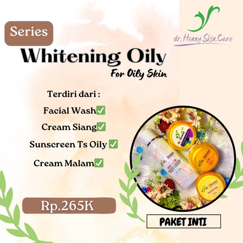 Skincare Paket Whitening Oily dr.Henny