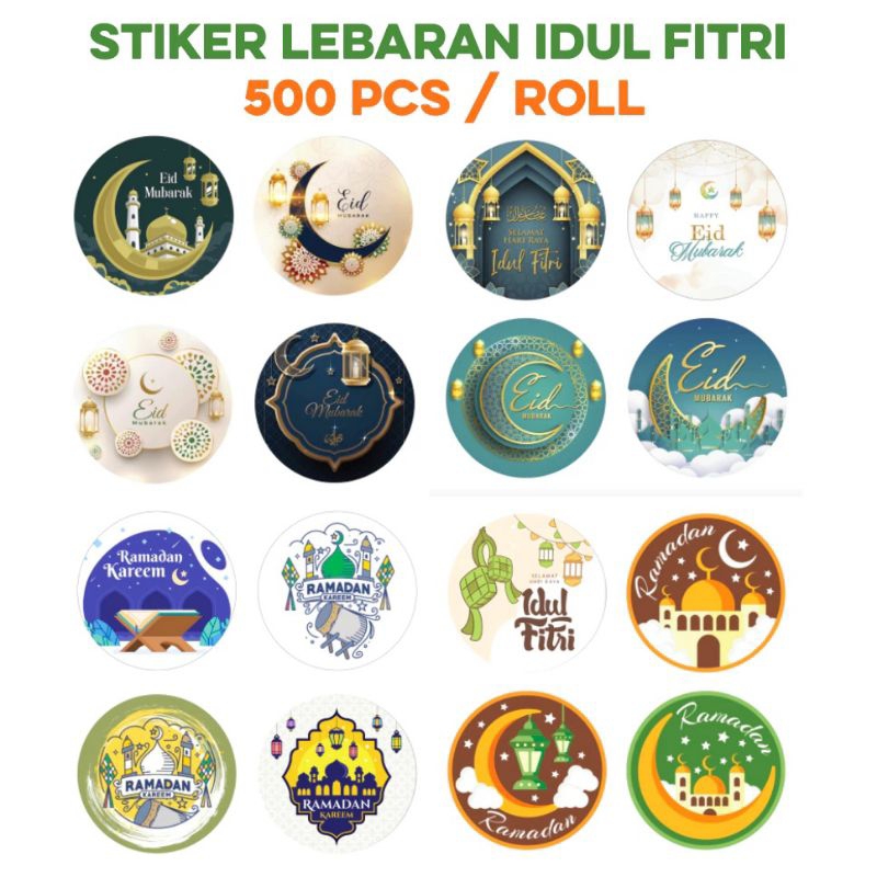 

Stiker 500 Pcs Lebaran Idul Fitri Ramadan Haji Umroh Sticker Toples Label Bulat Kado Stiker Idul Fitri Lebaran Sticker Bulat Kue kering Cookies Untuk Toples Stiker Label Ramadhan - stiker ramadhan hampers - Stiker Ramadhan Sticker Bulat Idul Fitri murah