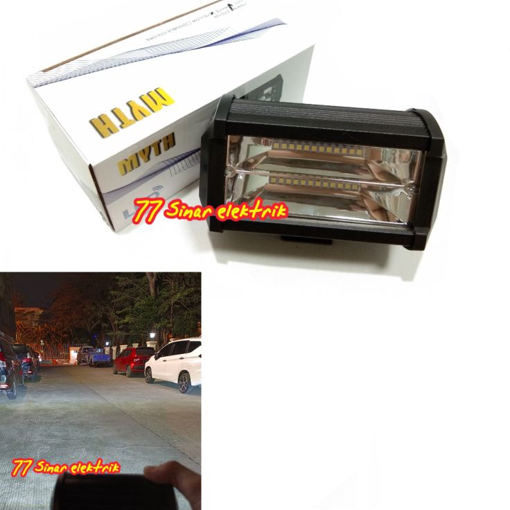 Lampu Tembak Sorot Led 24 Mata MYTH Cree Putih Lampu Tembak Led Motor Mobil 12 24 Volt  Y