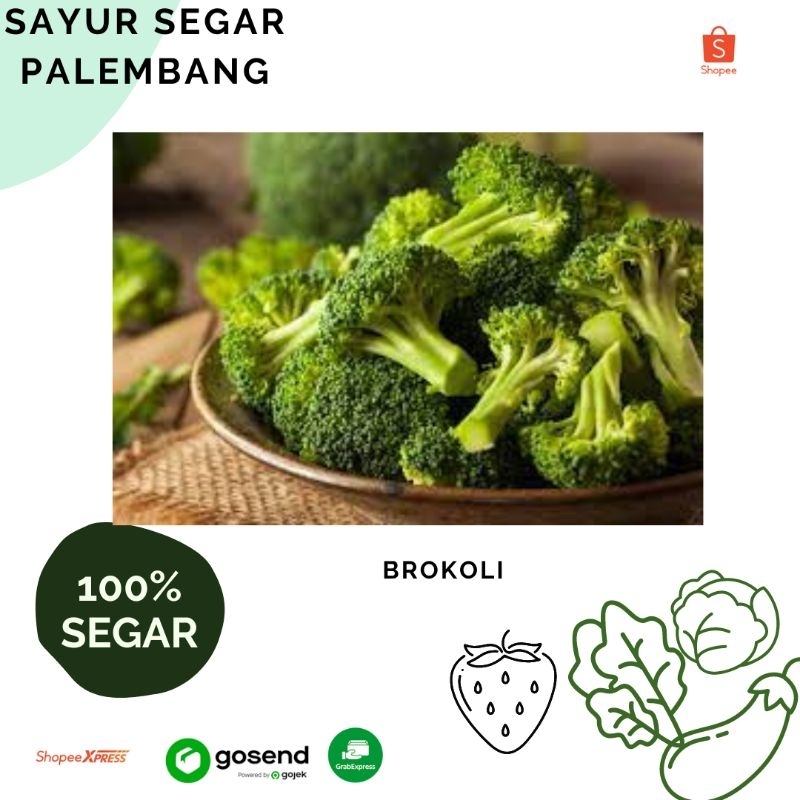 

sayur segar Brokoli 250 gram, sayur segar khusus Palembang