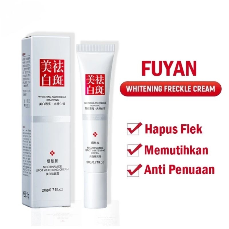 Whitening Freckle Cream Remove Dark Spot Cream Penghilang Flek Hitam Bintik Bintik HItam FUYAN