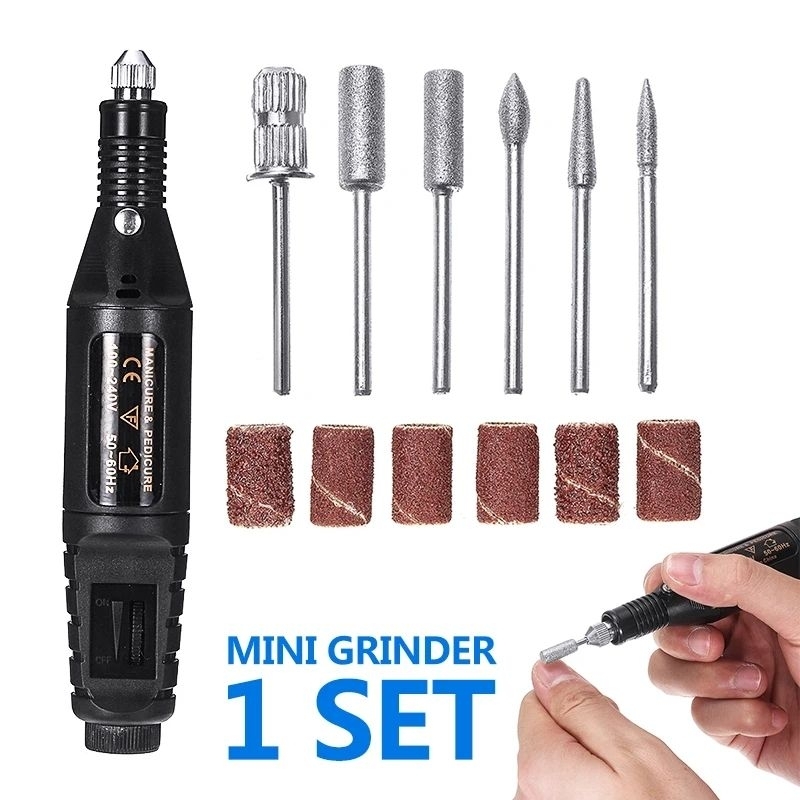 Set Mini Grinder Pen Gravir Ukir Bor Penghancur IC Emmc Mesin Bor PCB