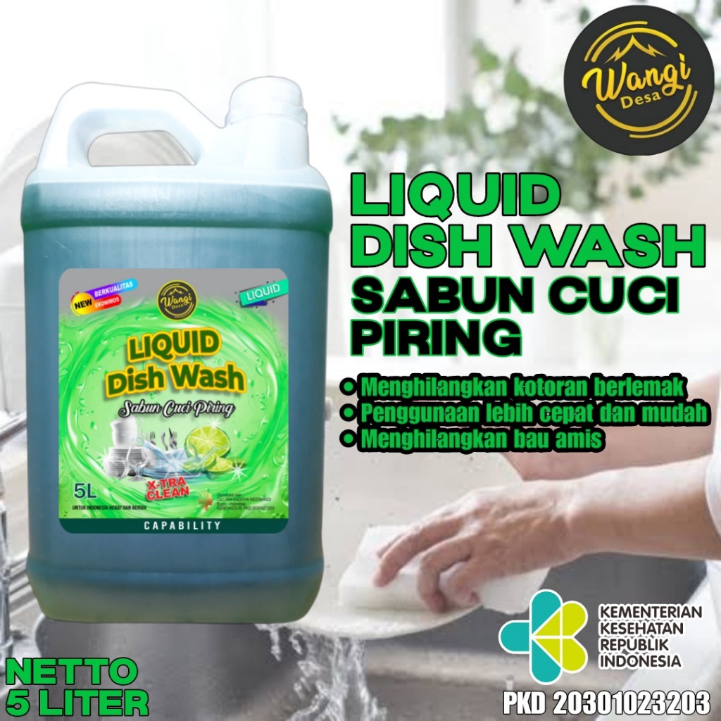 SABUN CUCI PIRING 5 LITER JERUK NIPIS WANGI DESA