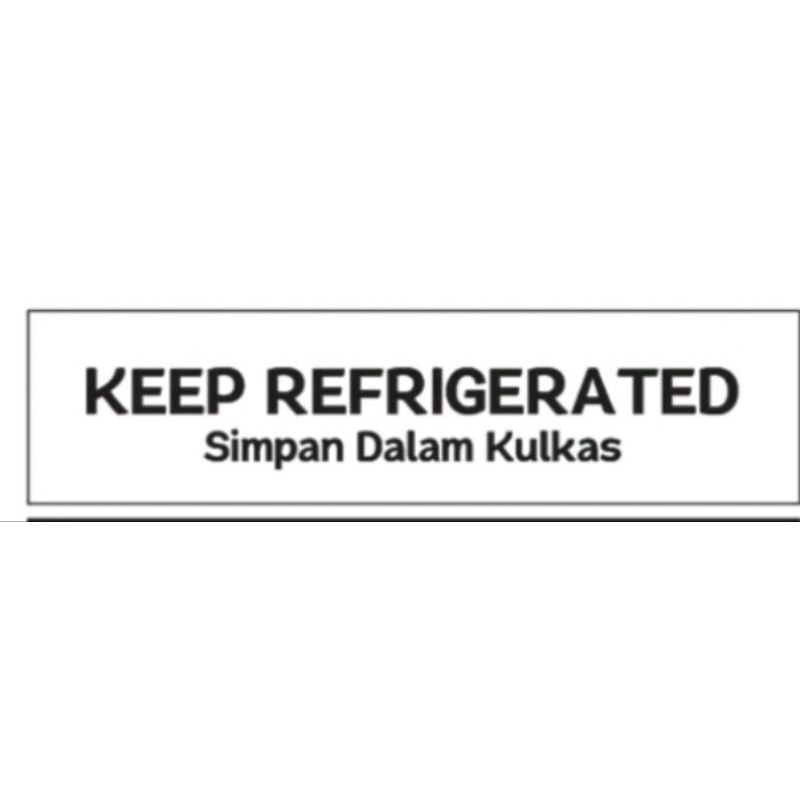 

sticker simpan dalam kulkas ukuran 3x5cm