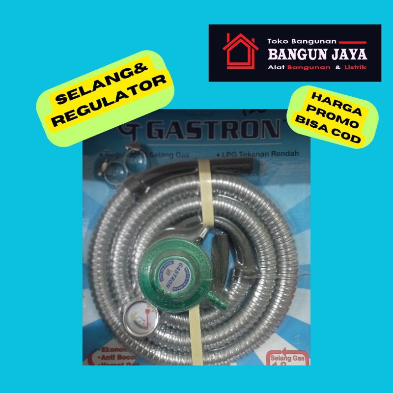 Selang gas + regulator gastron