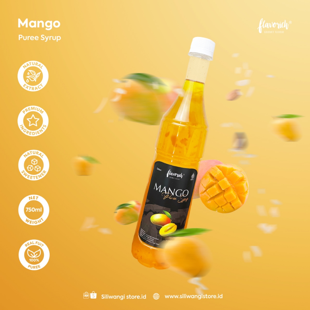 

FLAVORICH - Sirup Puree Mango / Gourmet Syrup / Sirup Untuk Hotel, Restaurant and cafe.