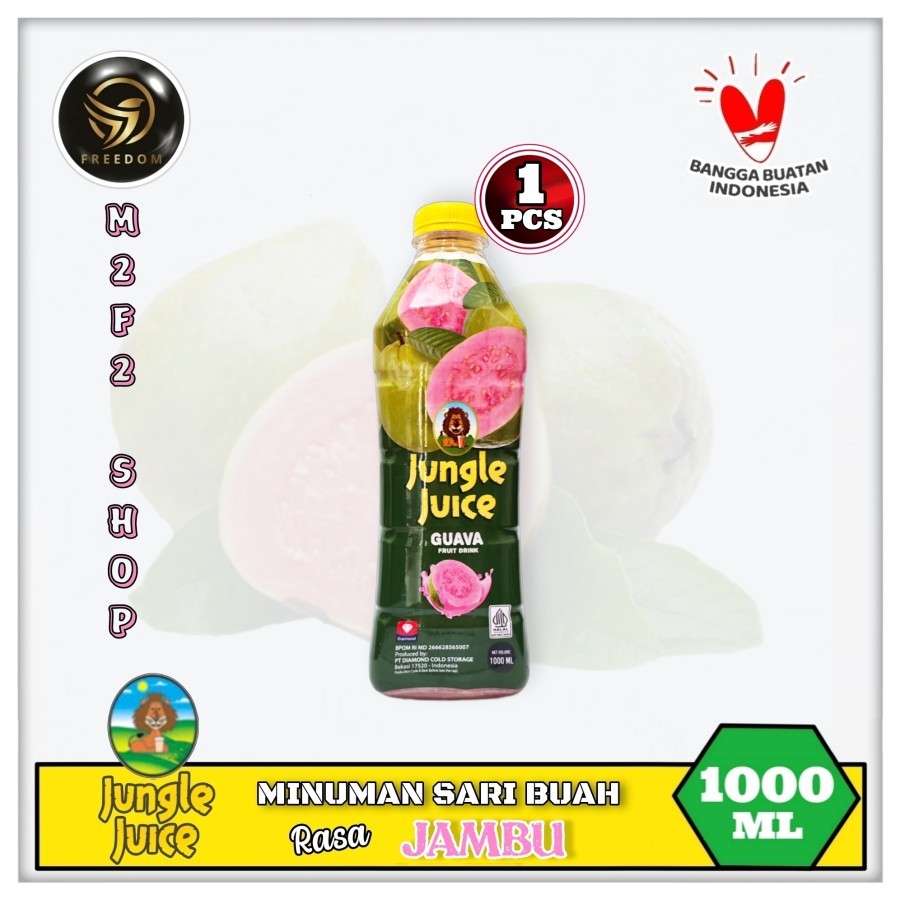 

Diamond Jungle Juice Guava | Jus Jambu Botol Pet - 1000 ml | 1 Liter (Kemasan Satuan)