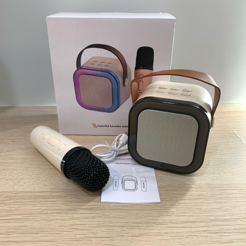 Speaker Bluetooth Mini Free 1 Mic Wearless led Disco Fleco K12