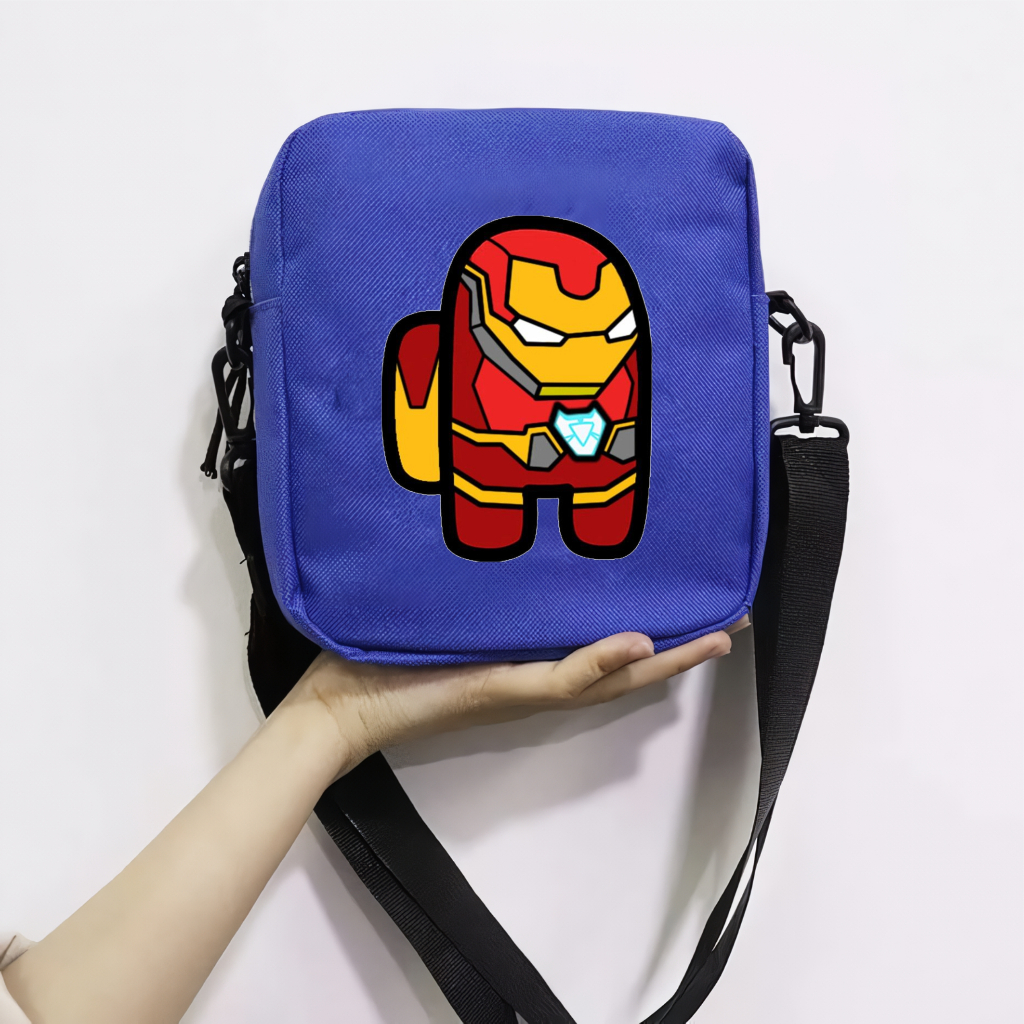 Tas Selempang Anak Laki Laki dan Perempuan Motif Among Iron-Man