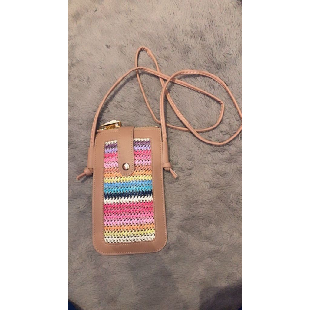 TAS HP RAJUT | TAS SELEMPANG HP SERBAGUNA | RAJUT | ANYAMAN