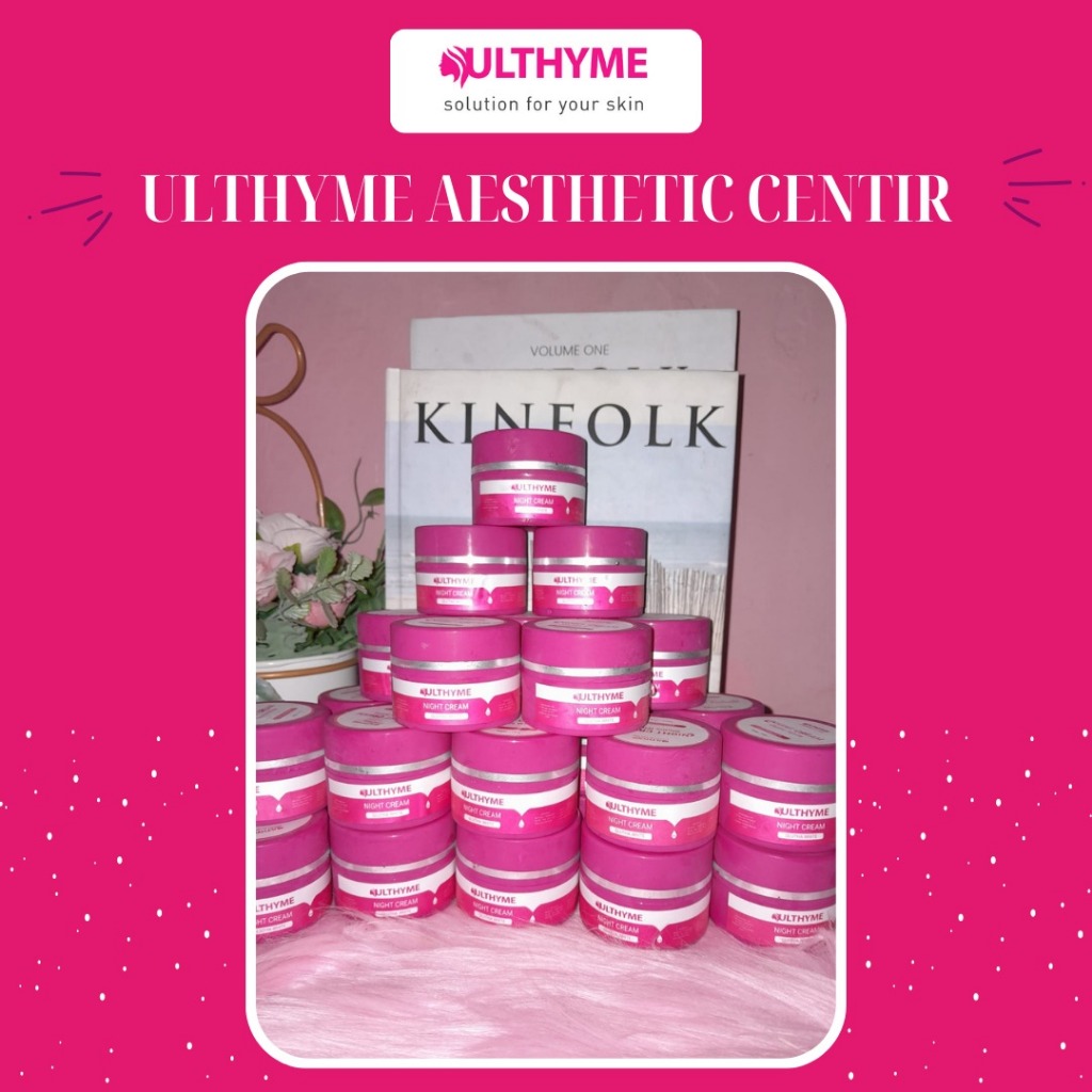 Ulthyme Krim Malam Glutha Luxury Klinik Super Whitening