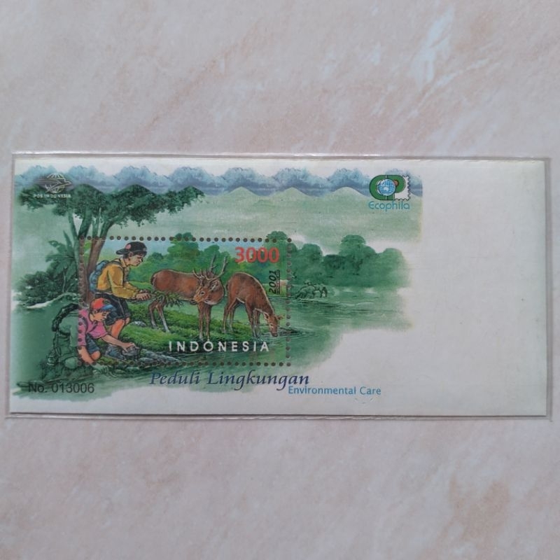 

Prangko Filateli Souvenir Sheet SS 200 Peduli Lingkungan 2001 - YN1083