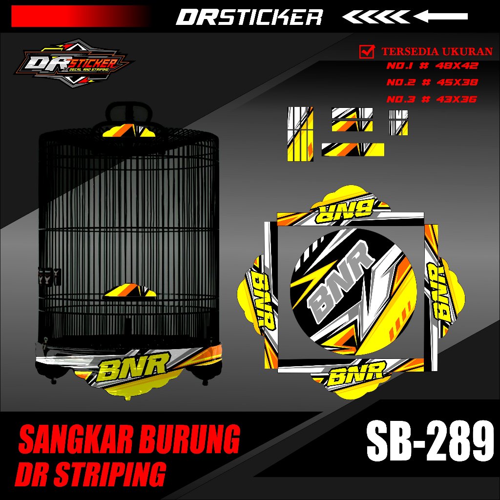 Full Stiker Sangkar Murai Dekal Kandang Burung Bulat Bnr Project