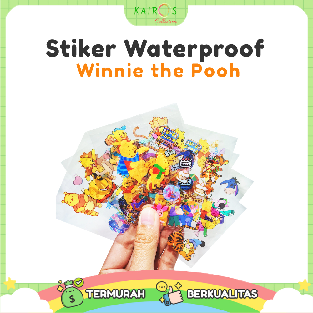 

STICKER NONO WINNIE THE POOH [ECER] WATERPROOF / 1 LEMBAR STIKER
