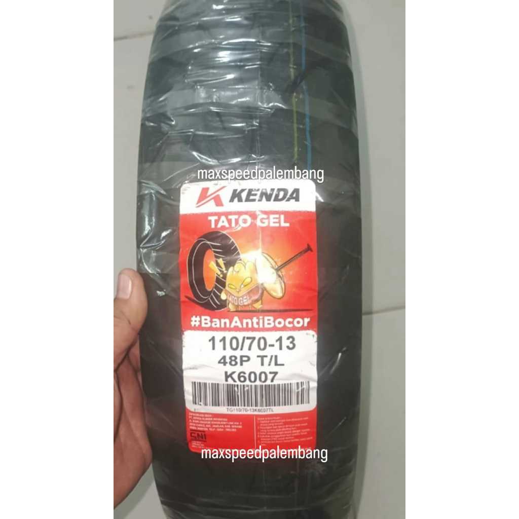 ban kenda tatto gel/anti bocor tubless k6007 110/70-13, 120/70-13, 130/70-13, 140/70-13, 110/80-14