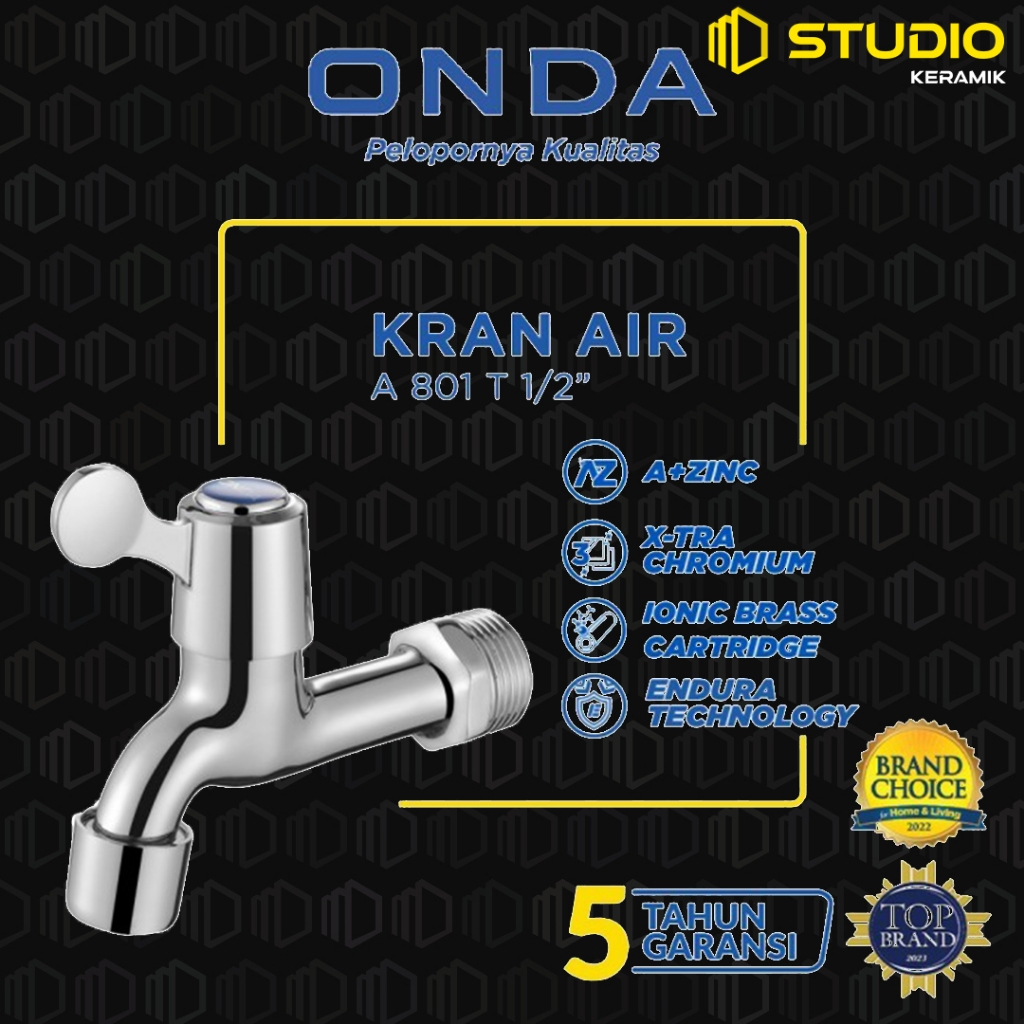 [PROMO] ONDA Kran Air Tembok / Taman A 801 T 1/2" 3/4"
