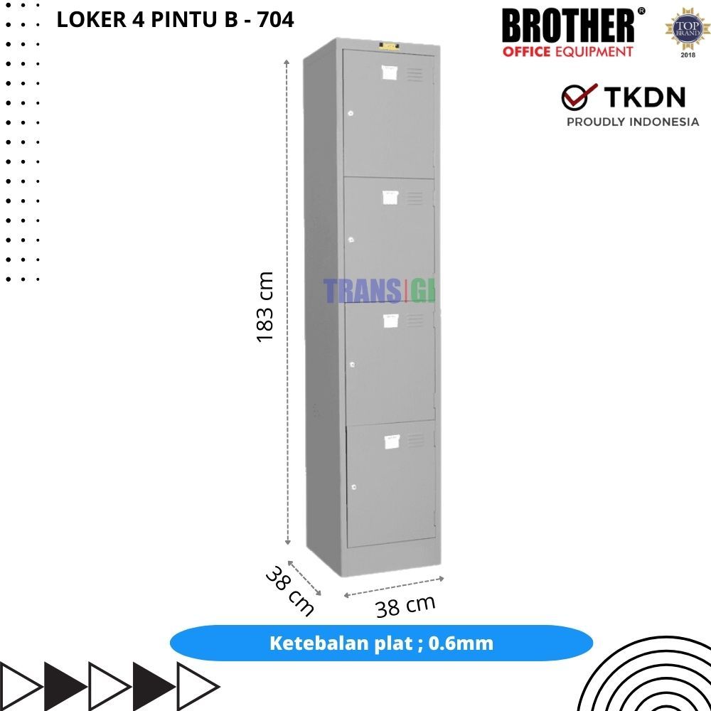 Locker 4 Pintu Standing BROTHER B - 704