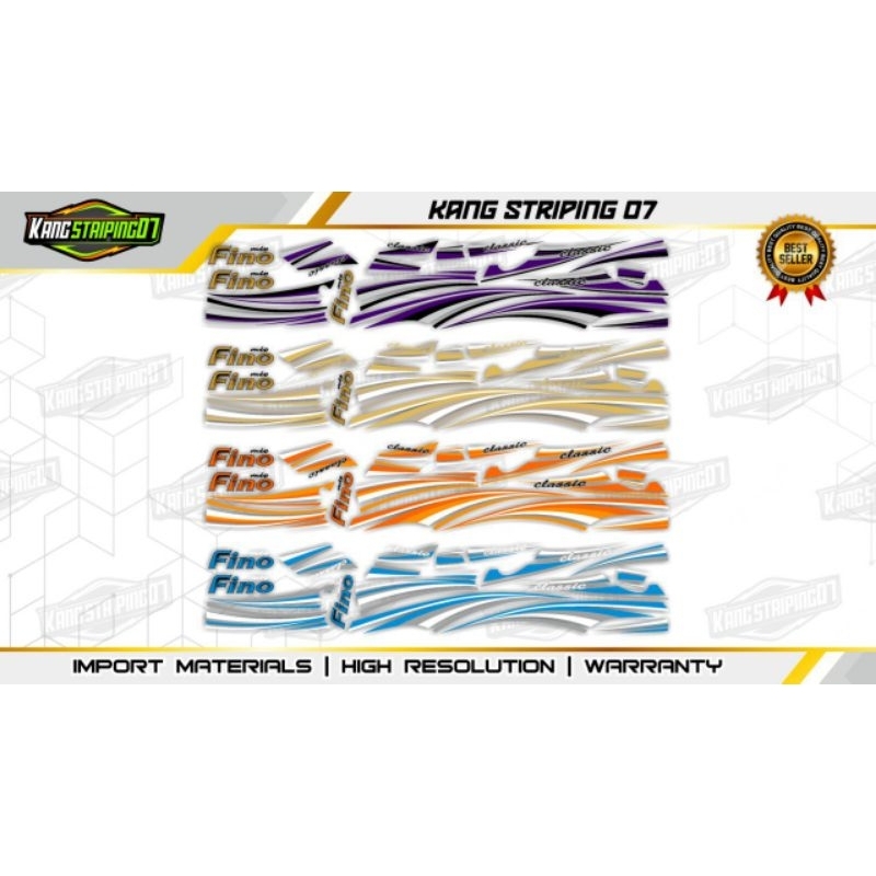 striping fino karbu transparan fino automatic 2012 clasic