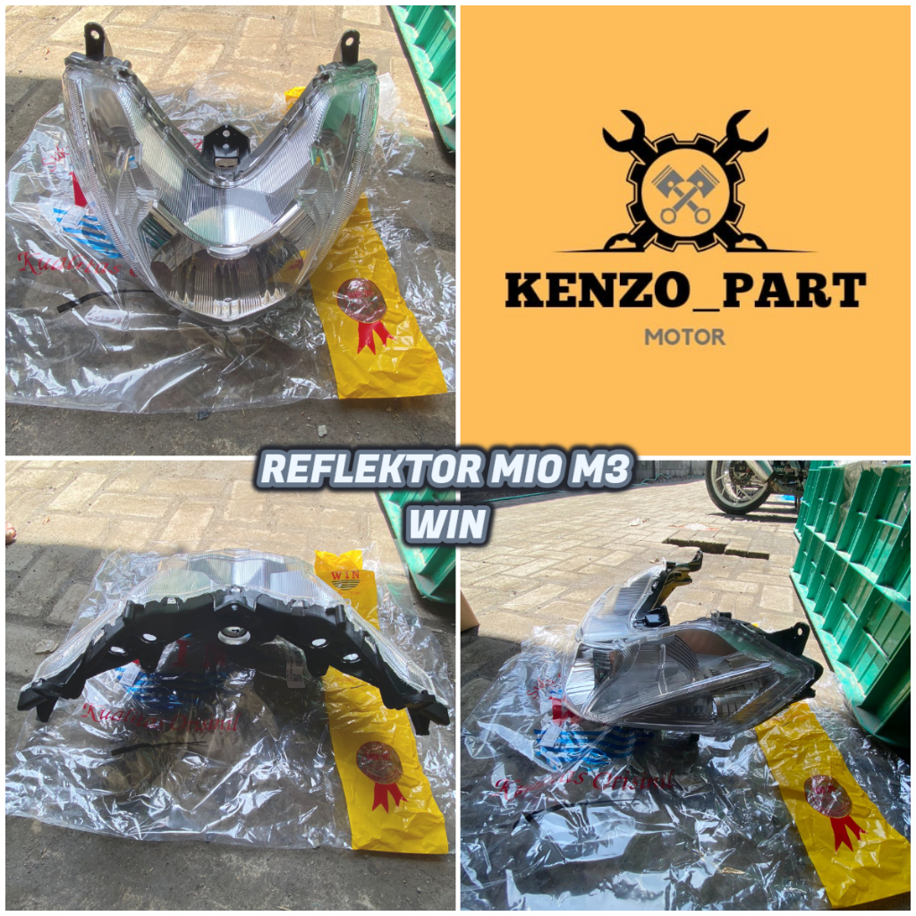 REFLEKTOR HEADLAMP LAMPU DEPAN MIO M3 WIN || LAMPU DEPAN / HEADLAMP MIO M3 MERK WIN