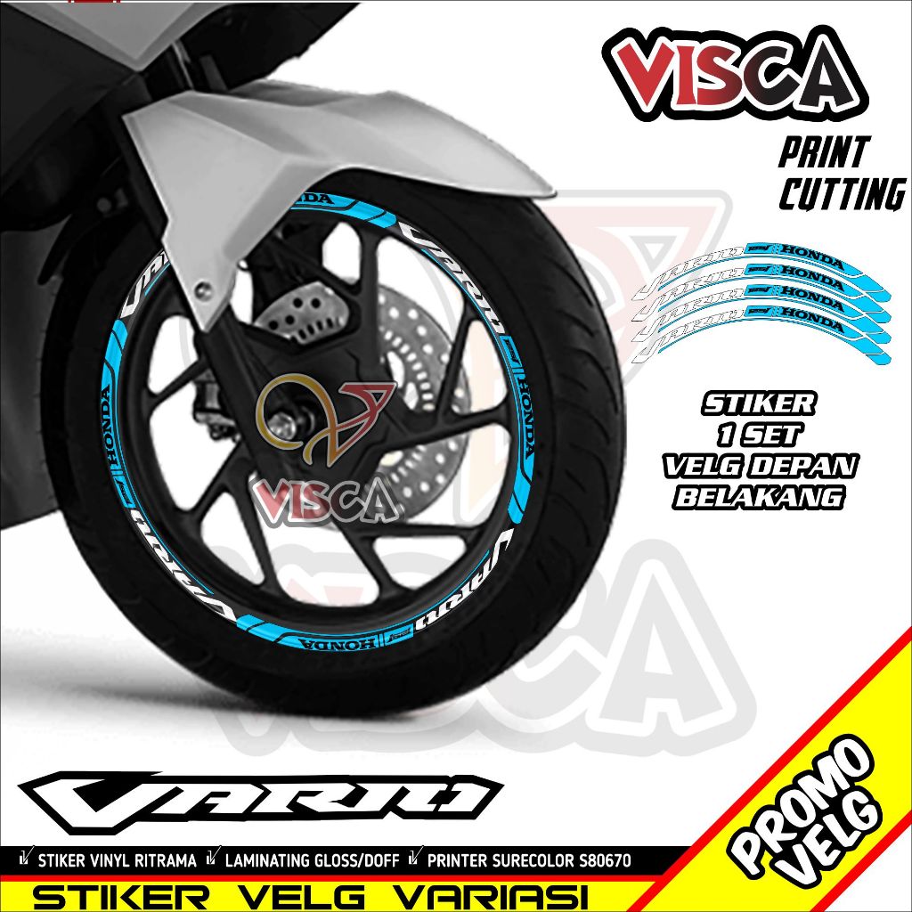 Stiker Velg List Velg Motor Stiker Velg Vario 125 Variasi  new II