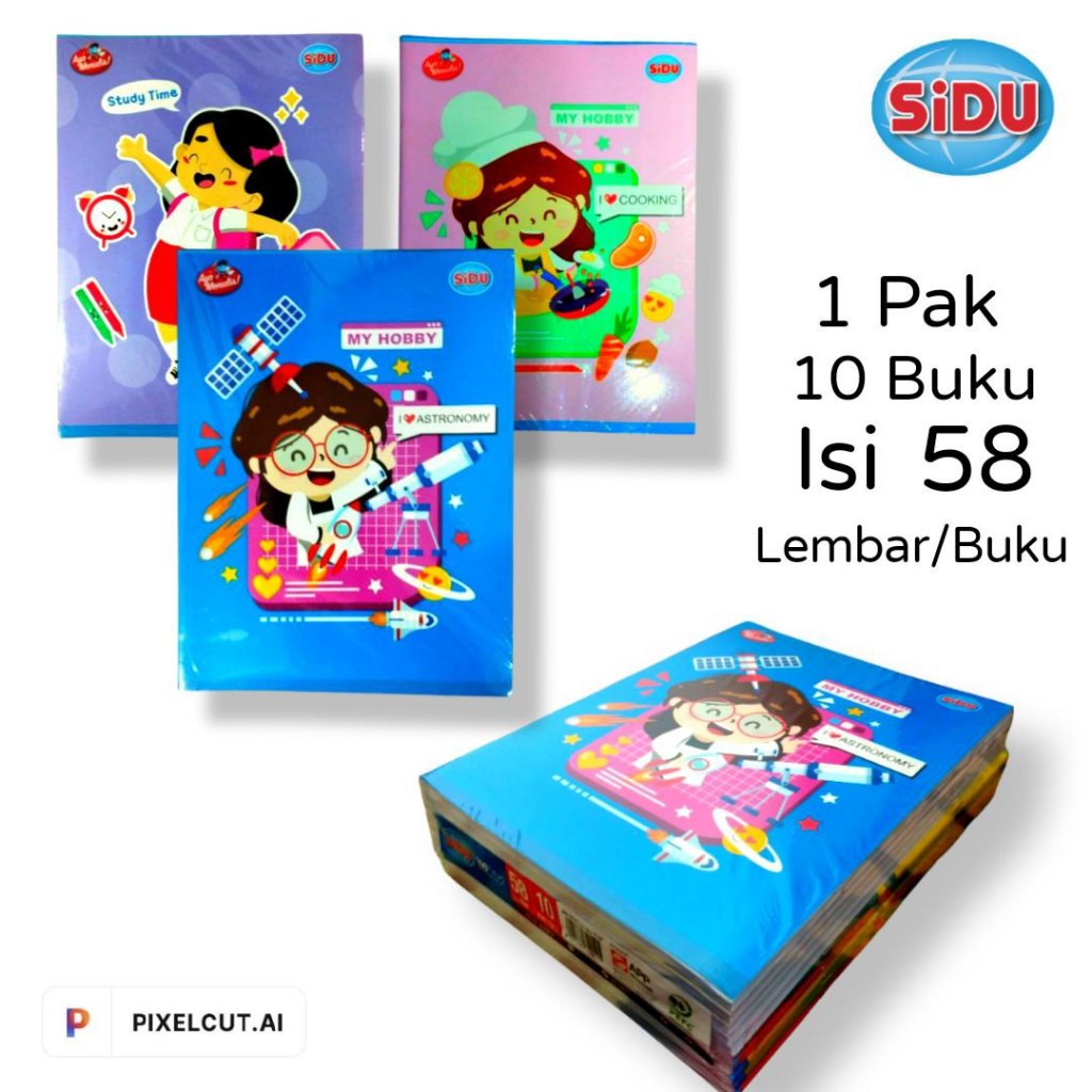 

SIDU - Buku Tulis Garis 58 Lembar - Pack