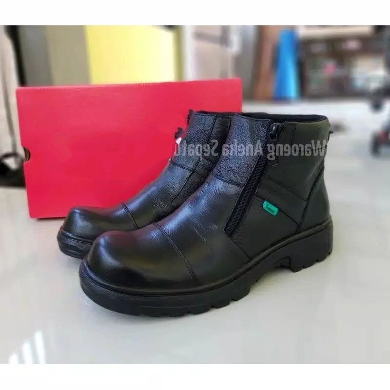 Sepatu boots pria formal boot safety pria resleting zipper slop cowok