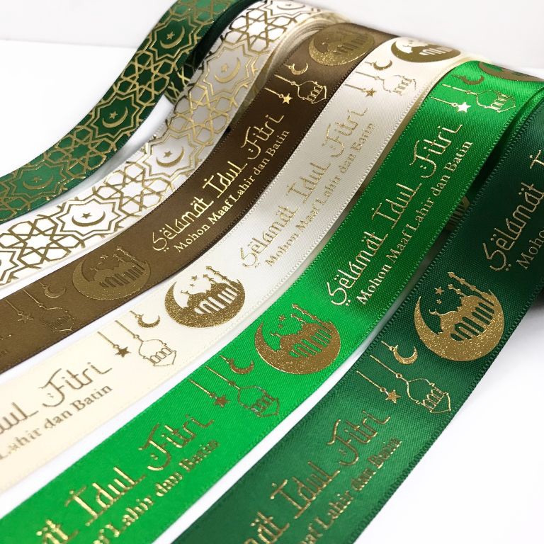 

Baru codeu1U5g 1 YARD 9cm BUKAN PER ROLL PITA IDUL FITRI SABLON EMAS TIMBUL PREMIUM PITA GROSGRAIN DOUBLE SATIN LEBARAN