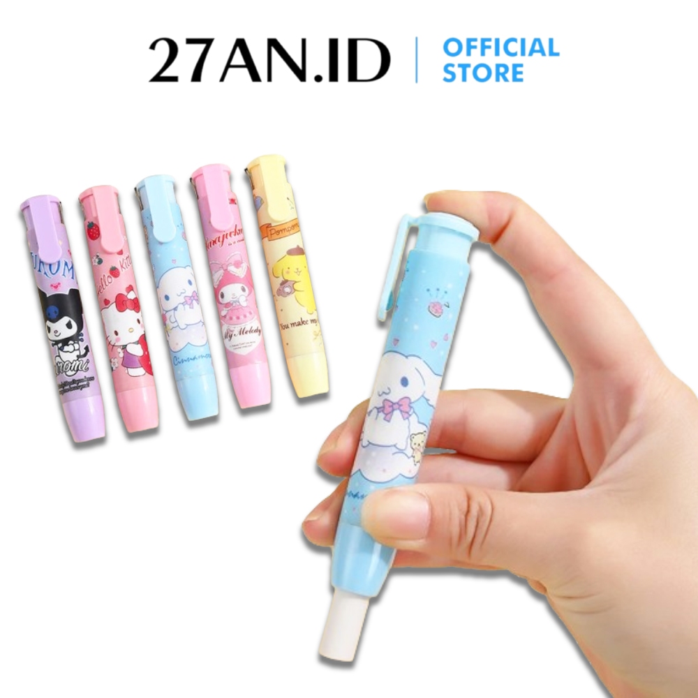 

( 27AN.ID ) Penghapus Pensil Mekanik Motif Karakter H622 Penghapus Bentuk Lipstick Hapusan Eraser Lipstik Mechanical Eraser