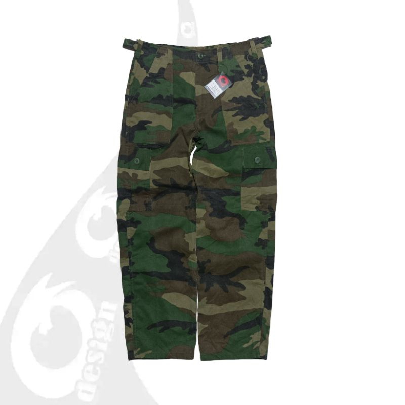 vintage celana panjang fatique trousers thai army 80s