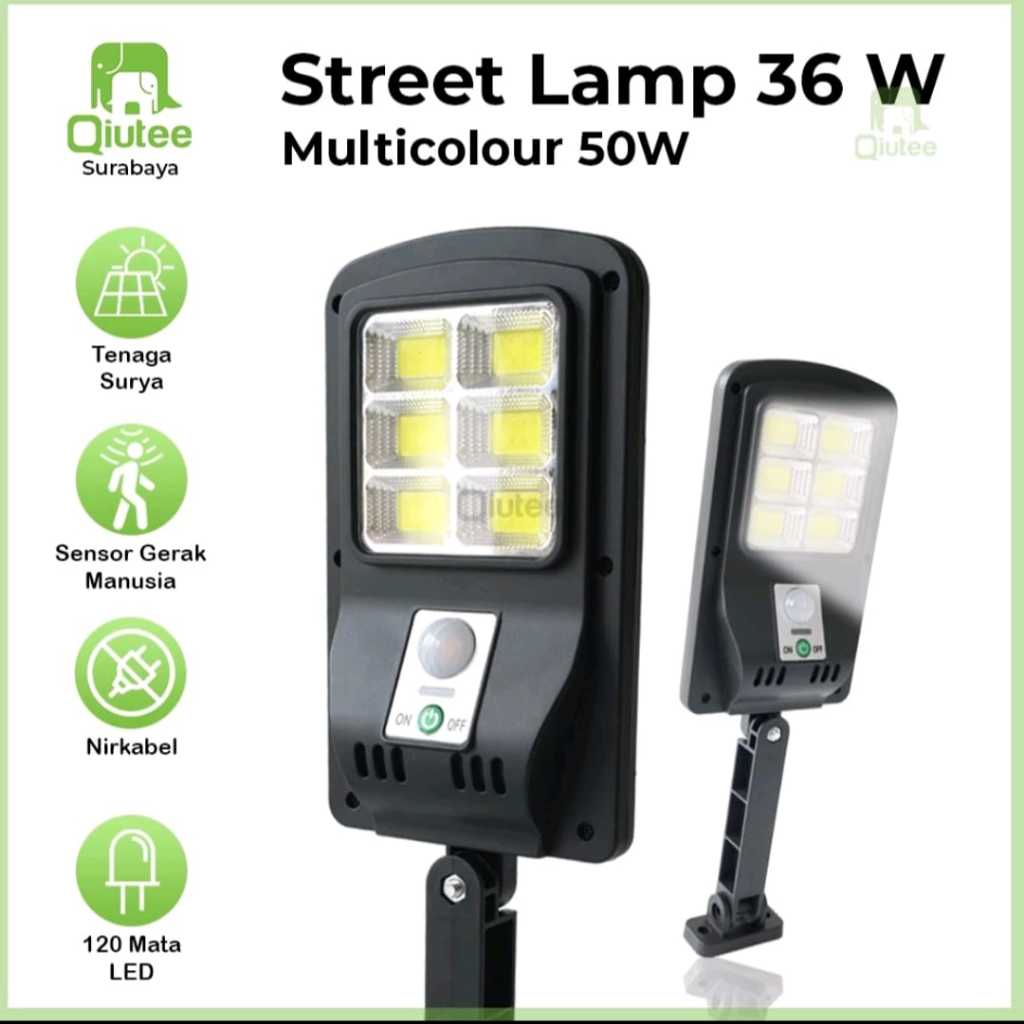 LAMPU JALAN LED SENSOR GERAK SOLAR CELL