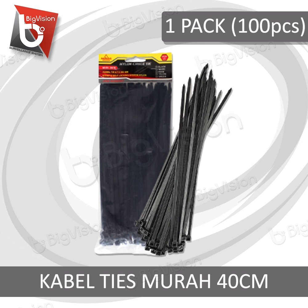 KABEL TIS 40 CM HITAM ZIP TIES MURAH KABEL TIES 40 CM CABLE STRAP
