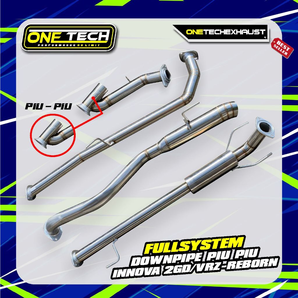 Knalpot Fullsystem Downpipe PIiu Piu Innova 2GD/VRZ - REBORN