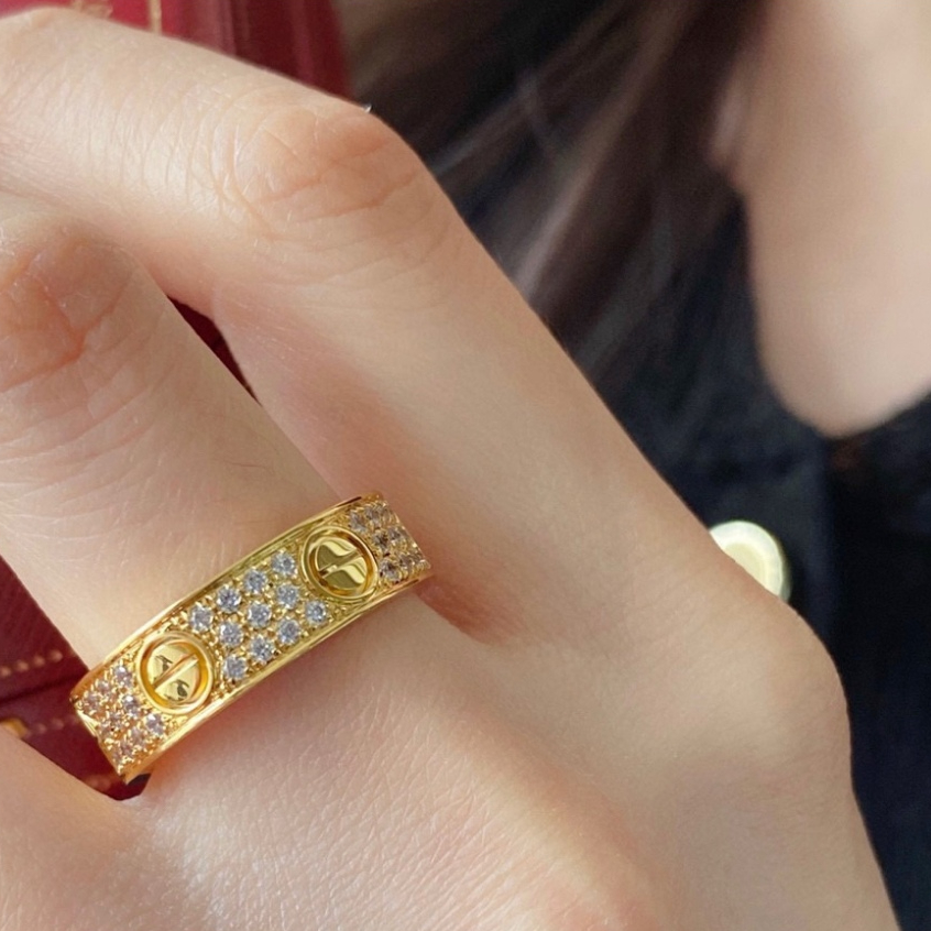 Cincin Emas 17K nafas bayi versi lebar