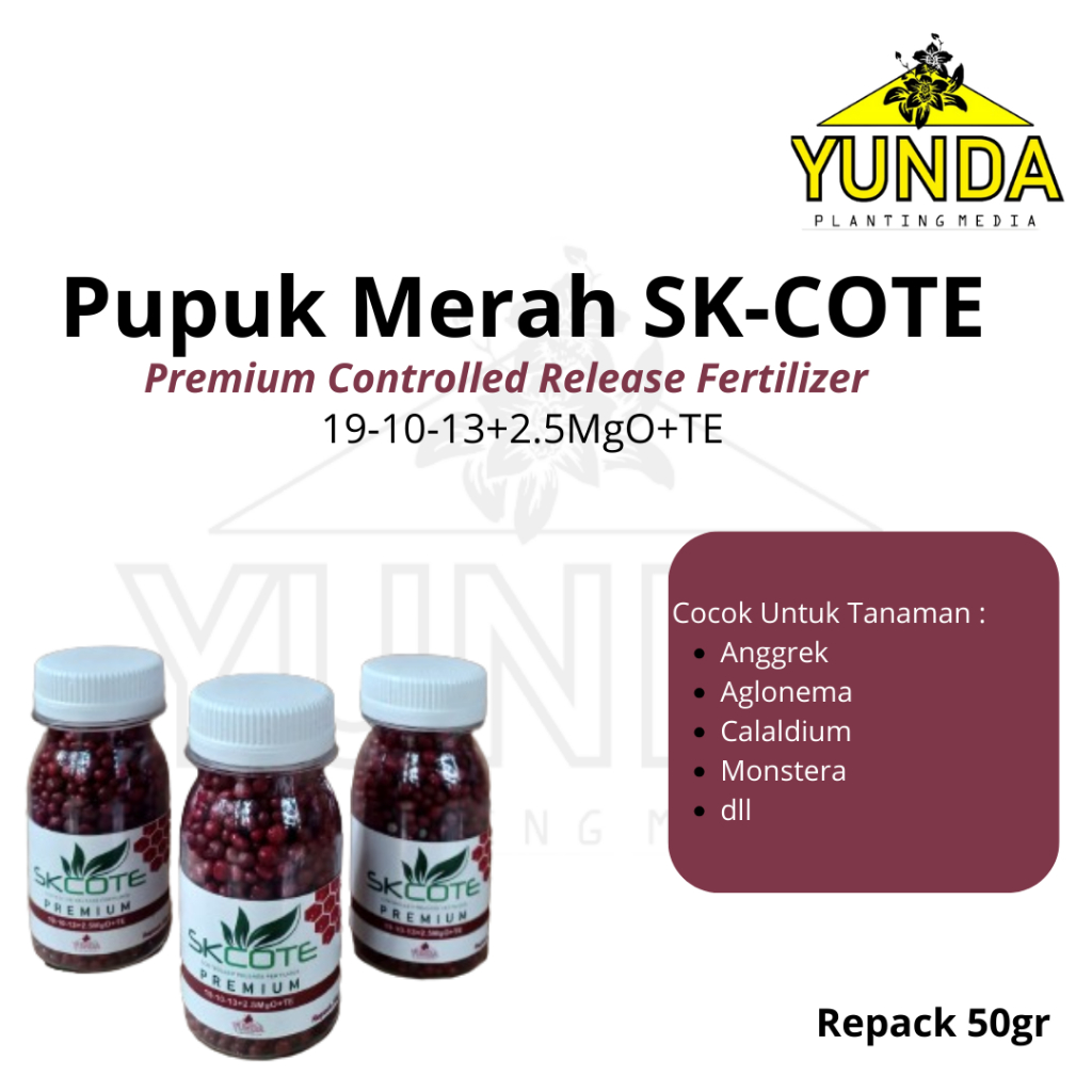 Pupuk Merah SK-COTE Slow Release 19-10-13