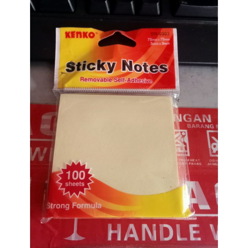 

sticky notes 654 100 sheet 76mm x 76mm