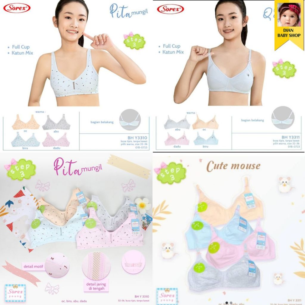 Miniset SOREX Remaja ( Step 3 ) | BH / Bra .