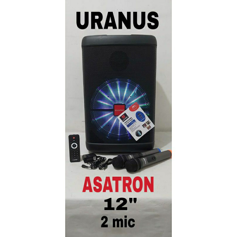 ASATRON URANUS 12 inch Speaker Asatron 12 inch asatron 2 mic wireless Speaker Asatron URANUS 12 inch