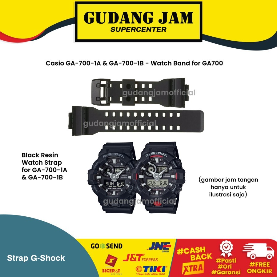 Tali Strap G-Shock GA-700 GA700 GA-700-1 Band Watch Casio Original