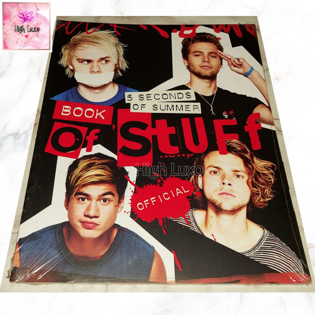 Buku 5 Seconds Of Summer 5SOS Book Of Stuff Official Music Musik English Book Impor Import Original 