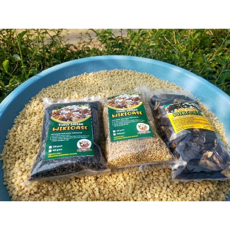 

Tiwul Gatot Hitam Kuning Kecoklatan Pengganti Nasi Rendah Gula dan Kalori