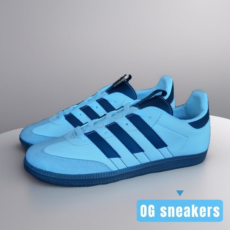SNEAKER PRIA SEPATU ADS SAMBA MS EASY OG CLASIC WHITE BLACK
